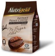 Nutrigold 2 in 1 Instant Coffee (No Sugar) 15g x 25's