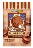 Nutrigold Macaron Filling Biscuit (Chocolate) 75g