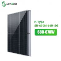 P-Type SR-670M-66H-SG 650-670W Solar Panel