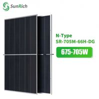 N-Type SR-705M-66H-DG 675-705W Solar Panel