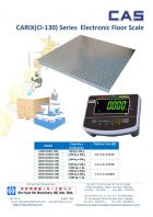 CAS Korea CARIX CI-130 Floor Scale