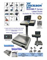 DICKSON DLS-ND-T Series Waterproof Label Scale   Heavy-Duty Fish & Seafood Market Digital Weighing Scale with Barcode Label Printer  Professional Retail & Wet Market Scale Malaysia