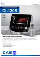 CAS CI-130S Stainless Steel Waterproof Indicator