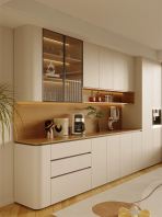 Custom Curve Corner Dry Kitchen