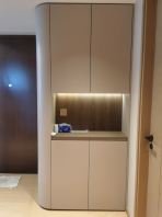 Curve Corner Shoe Rack Cabinet