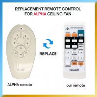IR-4S-C ALPHA Ceiling Fan Remote Control for Elmark Brand Wall Ceiling Fan Remote Control Siling Dinding Kipas