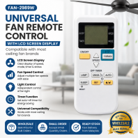 FAN-2989W ����Ļ��ʾ����ͨ��ң����  �������Ƿ���ң����������Ӧ��  �ֻ���Ӧ֧��С��������  ���ȵ��ٵƹ����ң����