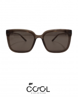 Brio Transparent Light Brown Acetate GM Sunglasses with Brown 80 One-Tone Lenses