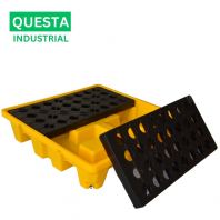 Chemical Spill Pallet �� Spill Containment Pallet for Drums & Hazardous Liquids