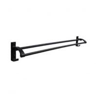 Double Aluminium Towel Hanger #BA-Z50-LH2-BL