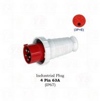 Industrial Plug 4 Pin 63A IP67