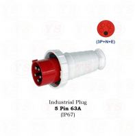 Industrial Plug 5 Pin 63A IP67