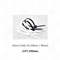 Nylon Cable Tie (Black / White) 14" 350mm