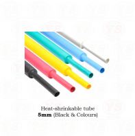 Cable Heat Shrinkable Tube 5mm (Black & Colors) Cable Heat Shrinkable Tube 5mm (Black & Colors)