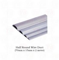 uPVC Half Round Wire Duct 70mm x 15mm x 2meter uPVC Half Round Wire Duct 70mm x 15mm x 2meter