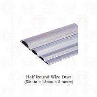 uPVC Half Round Wire Duct 50mm x 13mm x 2meter uPVC Half Round Wire Duct 50mm x 13mm x 2meter