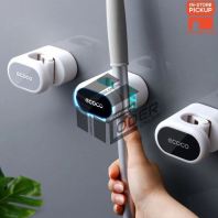 LODER ECOCO Wall Mount Mop Broom Holder Wall Mounted