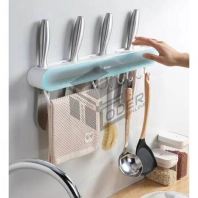 LODER ECOCO Wall-mounted Knife Holder Multifunctional Knife Holder Kitchen Supplies Punch-free Kitchen Knife Holder Rack