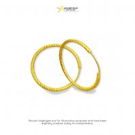 E00054: Hoop Earrings Twist 916 (wt 2.37g) E00054: Hoop Earrings Twist 916 (wt 2.37g)