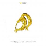 E00111: Lattice Edge Hoop Earrings 916 (wt 1g) E00111: Lattice Edge Hoop Earrings 916 (wt 1g)