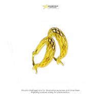E00110: Lattice Hoop Earrings 916 (wt 1.30g) E00110: Lattice Hoop Earrings 916 (wt 1.30g)