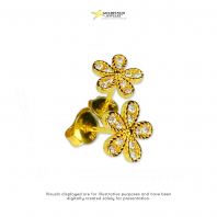 E00113: Paku Flower Earrings 916 (wt 1.20g) E00113: Paku Flower Earrings 916 (wt 1.20g)