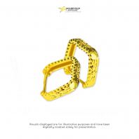 E00105: Square Dimensions Hoop Earrings 916 (wt 1g) E00105: Square Dimensions Hoop Earrings 916 (wt 1g)
