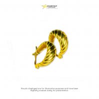 E00108: Twist Wave Earrings 916 (wt 1.20g) E00108: Twist Wave Earrings 916 (wt 1.20g)
