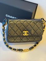 Chanel Flap Bag 24S Black Lambskin Crossbody