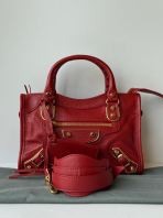Balenciaga Red Crossbody Mini City