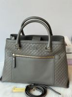 Gucci Microguccissima Leather Tote Grey