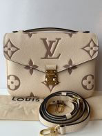 Preloved Louis Vuitton Beige Monogram Empreinte Pochette Metis