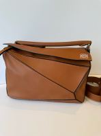 Preloved Excellent LOEWE Calfskin Medium Puzzle Bag Tan (S260520-01)