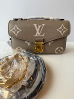Preloved Unused Like New LV Pochette M��tis East West Monogram Empreinte Leather Grey Microchip (S260516-02)
