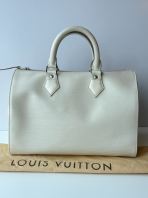 Preloved Excellent Louis Vuitton Beige Epi Leather Speedy 30 Bag with signs of usage (S260424-06)