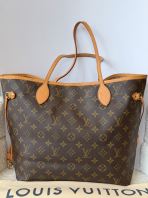 Preloved Excellent LV Neverfull MM Monogram Canvas ToteBag without Pouch S260604-07