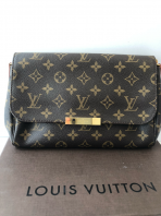 Preloved Excellent LV Favorite MM Monogram Canvas Handbag with minor scratches on hardware SBO260604-01