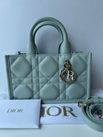 Preloved Like New  Dior Mini Tote Sage Green GHW S260524-01