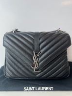 Preloved Excellent YSL Medium College Bag Quilted Lambskin Leather SHW C260604-05