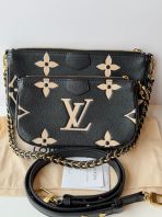 Preloved Like New LV Multi Pochette Bicolor Monogram Empreinte Leather S260421-15