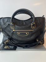 Preloved Excellent Balenciaga City Medium Bag Black GHW C260623-04