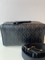 Preloved Dior Black CD Diamond Canvas Lingot 26 Bag C260705-01