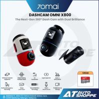 70mai Dash Cam 4K Omni X800 360 Full View with Dual Sony STARVIS 2, AI 2.0 & 4G LTE Supported (128 GB Included)