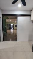 Single Slim Frame Sliding door with 5mm Euro grey tempered at Bukit Indah JB