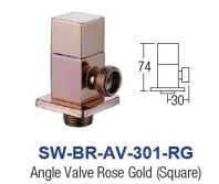 SW-BR-AV-301-RG  Angle Valve ROSE GOLD - Brass