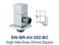 SW-BR-AV-302-BC  Angle Valve CHROME - Brass
