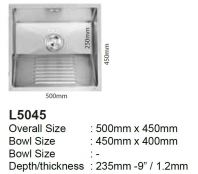 LAUNDRY SINK SUS304 500x450mm