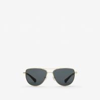 BURBERRY Metal Logo Square Sunglasses
