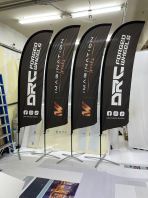 3.4m Mesh Bow Flag Fabric Stand