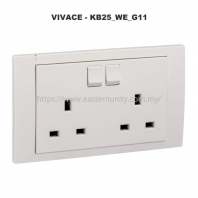 SCHNEIDER VIVACE SWITCH SOCKET 13A 2G KB25_WE_G11